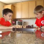 Dave and Konrad playing chess